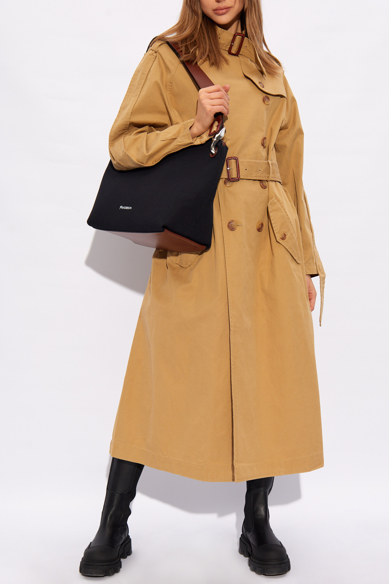 Beige Trench coat with standing collar R13 Vitkac GB